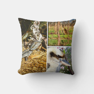 Aussie Wildlife Collage, Cushion