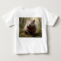 Aussie Wombat In The Aussie Bushland,