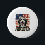 Aussiedoodle Dad Patriotic Vintage Dog Shirt Desig 6 Cm Round Badge<br><div class="desc">Aussiedoodle Dad Patriotic Vintage Dog Shirt Design_1</div>