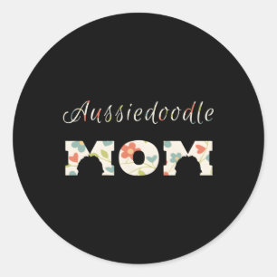 Aussiedoodle Mum Aussiedoodle Mum For Classic Round Sticker