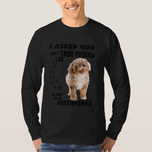 Aussiedoodle Quote Mum Aussiepoo Dad Cute Aussiepo T-Shirt
