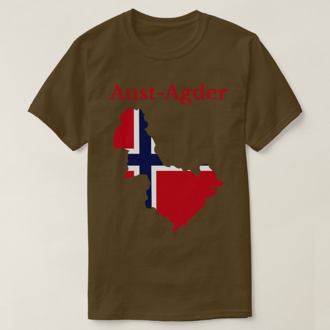 Aust Agder County Norway T-Shirt (Design Front)