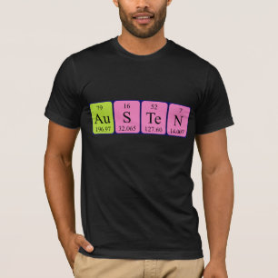 Austen periodic table name shirt