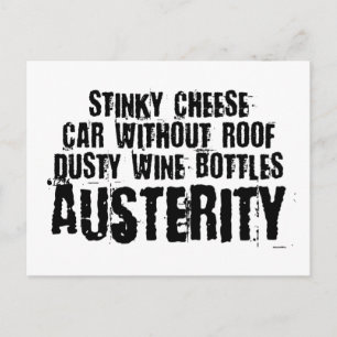 Austerity - Spartan Lifestyle Postcard