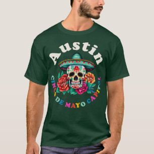 Austin 2023 Sugar Skull Texas T-Shirt