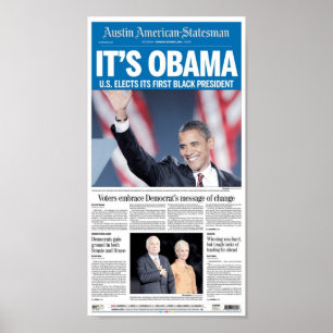 Austin American-Statesman Election Day Front Page Poster