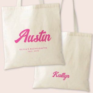 Austin Bachelorette Party Personalised Tote Bag