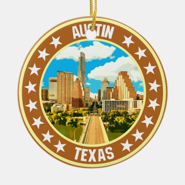 Austin                                             ceramic tree decoration (Front)