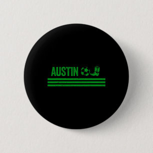 Austin Cowboy Boot Footll Club  6 Cm Round Badge