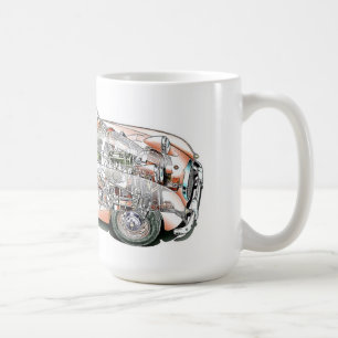 Austin Healey bugeye cutaway drawing Coffee Mug