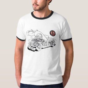Austin Healey Bugeye Frogeye Car 1958 Hiking Duck T-Shirt