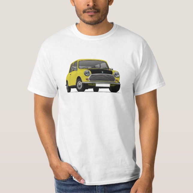 Austin Morris Mini - Black bonnet in 15 colours T-Shirt (Front)