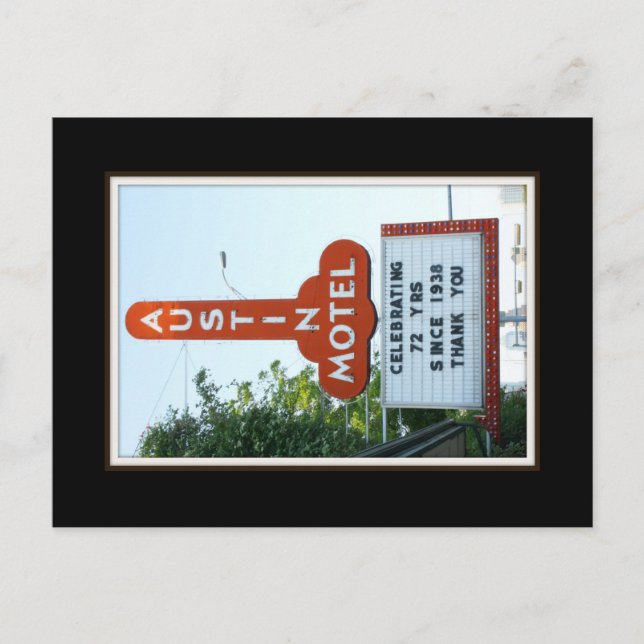 Austin Motel- postcard (Front)