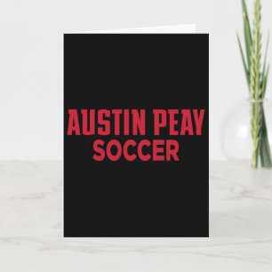 Austin Peay State University Soccer Governors Appa Card