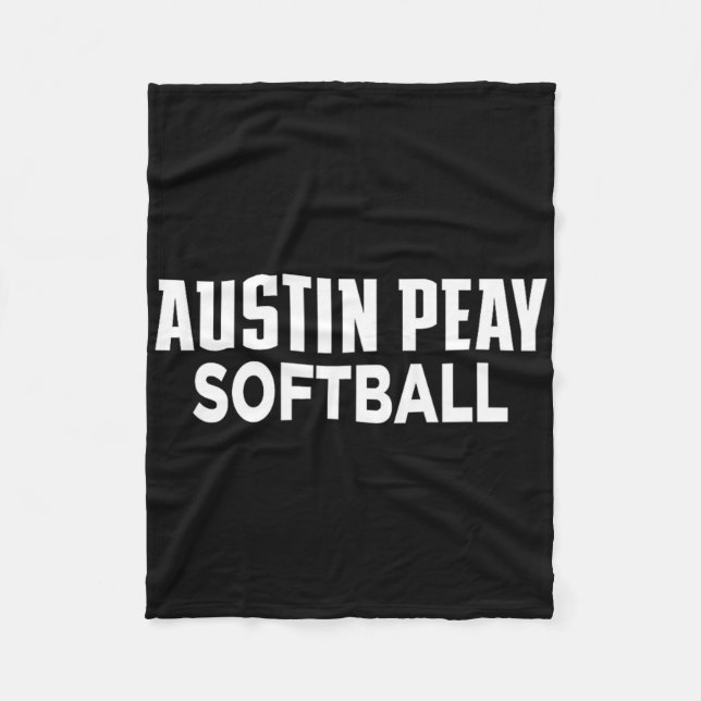 Austin Peay State University Softll Governors Appa Fleece Blanket (Front)