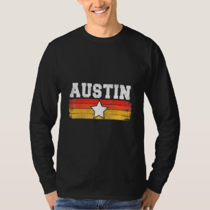 Austin Retro Star Texas Pride Vacation Humour T-Shirt