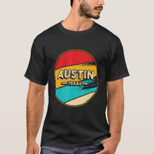 Austin Retro Vintage Sunset Us State Austin T-Shirt