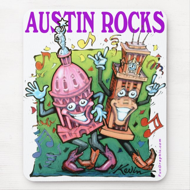 Austin Rocks Mouse Pad (Front)