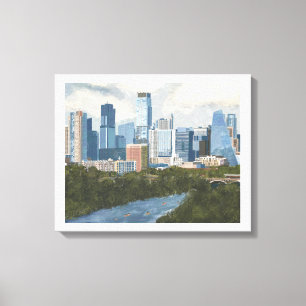 Austin Skyline Canvas Print