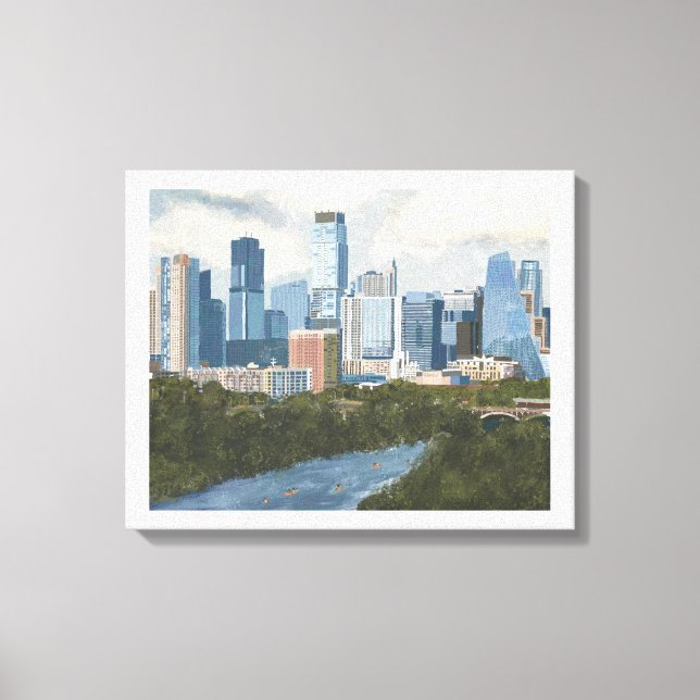 Austin Skyline Canvas Print (Front)