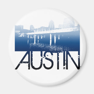 Austin Skyline Design Magnet