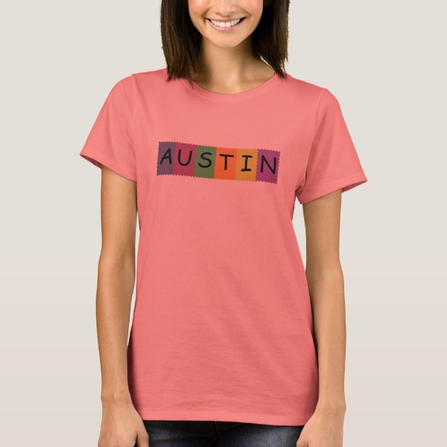 Austin stamps T-Shirt (Front)