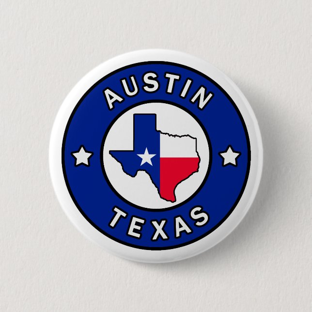 Austin Texas 6 Cm Round Badge (Front)