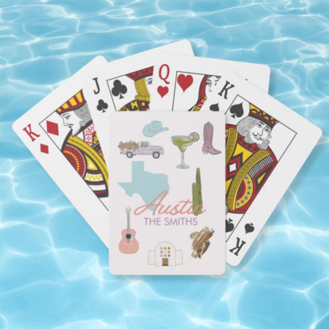 Austin Texas Bachelorette Wedding  Playing Cards (Creator Uploaded)