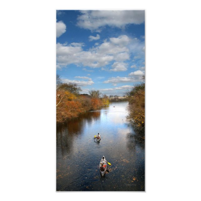 Austin Texas - Barton Creek Canoes Landscape Photo Print (Front)