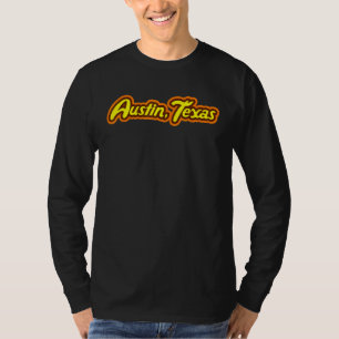 Austin Texas Candy Type Retro Feel Vintage City Me T-Shirt