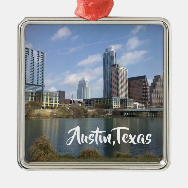 Austin, Texas Christmas Ornament Keepsake (Front)