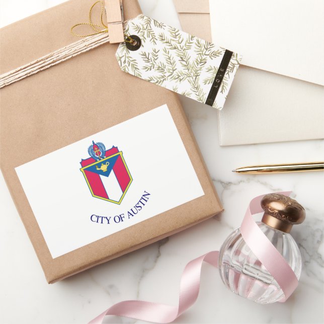 Austin (Texas) City flag Rectangular Sticker (Gifting)