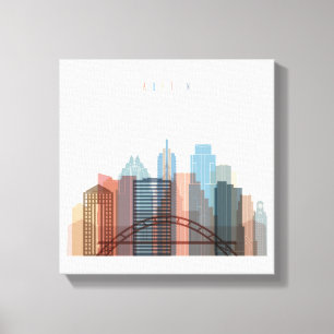 Austin, Texas   City Skyline Canvas Print