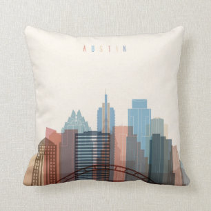 Austin, Texas City Skyline Cushion