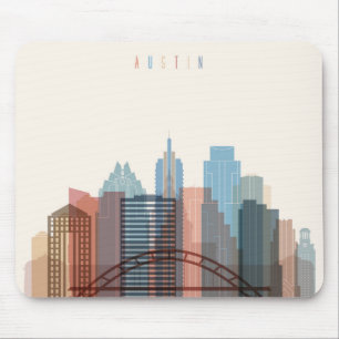 Austin, Texas City Skyline Mouse Pad