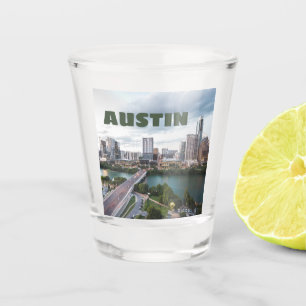Austin, Texas city skyline photo Shot Glass