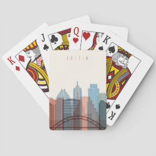 Austin, Texas City Skyline Playing Cards