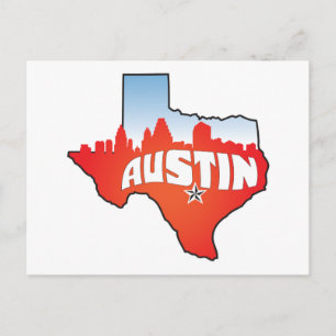 Austin Texas Cityscape Postcard