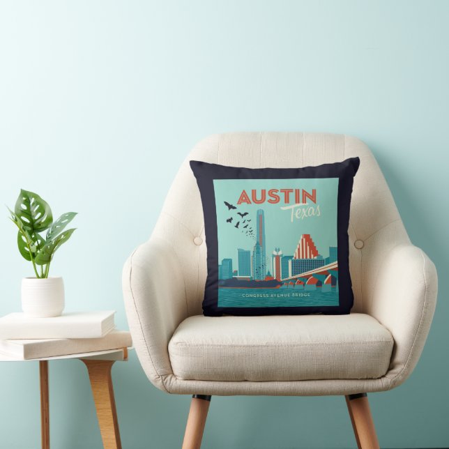 Austin, Texas | Congress Avenue Bridge Cushion (Chair)