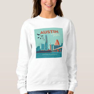 Austin, Texas Congress Avenue Bridge Sweatshirt