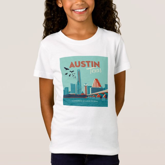Austin, Texas | Congress Avenue Bridge T-Shirt (Front)