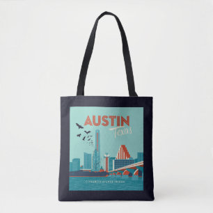 Austin, Texas Congress Avenue Bridge Tote Bag