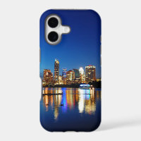 Austin Texas Downtown Night Skyline Ladybird Lake