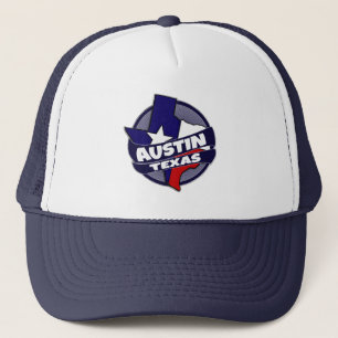 Austin Texas flag burst trucker hat