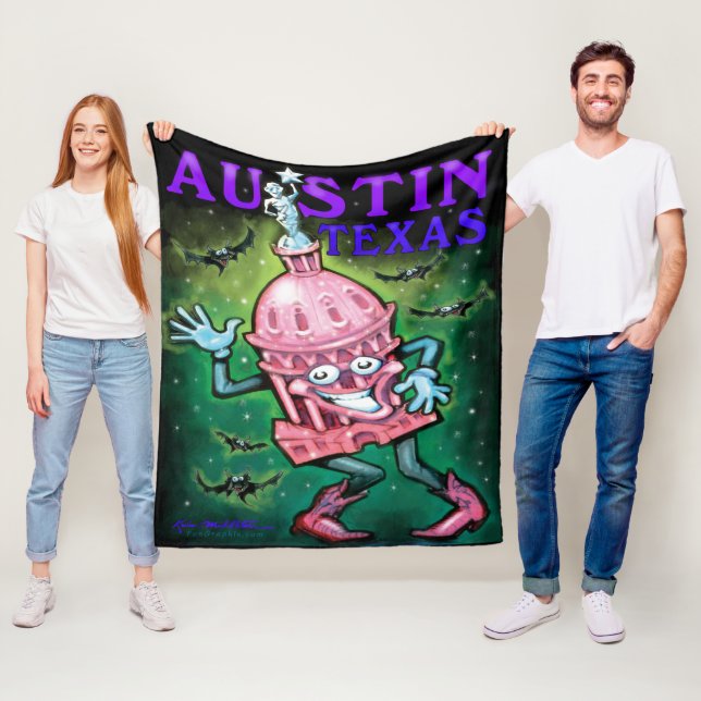 Austin Texas Fleece Blanket (In Situ)