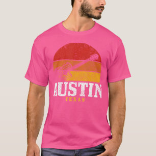 Austin Texas Guitar Country Music Folk Jazz Vintag T-Shirt