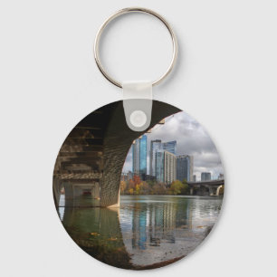 Austin Texas Ladybird Lake Trail Pedestrian Bridge Key Ring