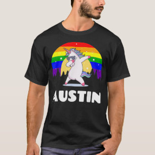 Austin Texas LGBTQ Gay Pride Rainbow T-Shirt
