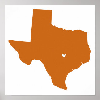 Austin, Texas Love Poster