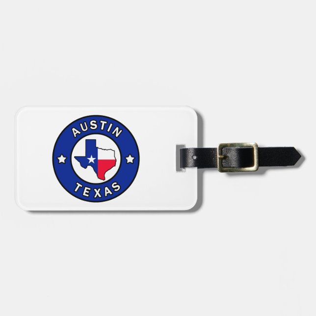 Austin Texas Luggage Tag (Front Horizontal)